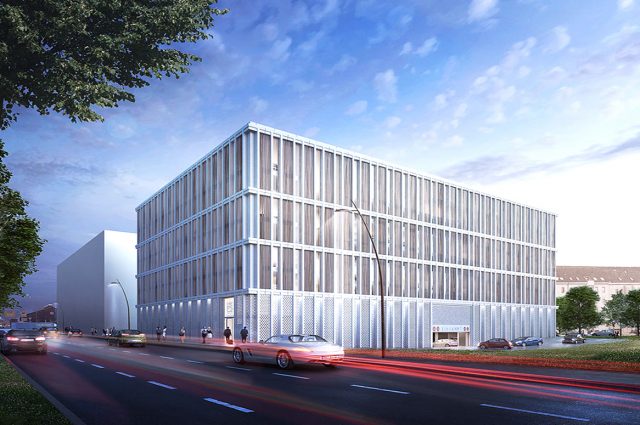 Mannheim, new construction of a multi-storey car park